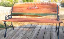 Mountain and Lake Bench