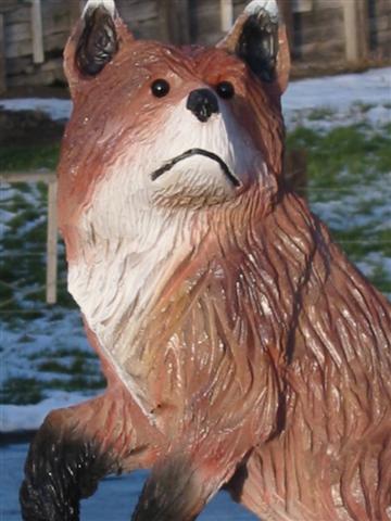 Chainsaw Carved Fox